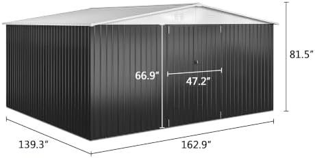 WKM 12x14 FT Outdoor Storage Shed - Image 2