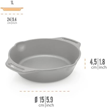 Petromax Cast Iron Fire Skillet Camping Cookware with Two Handles fp20-t 8 inch - Image 2