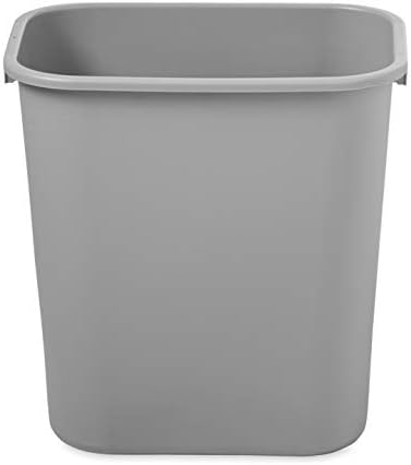 Rubbermaid Commercial Products Wastebasket, Gray, 7-Gal, Pack of 12 - Image 2