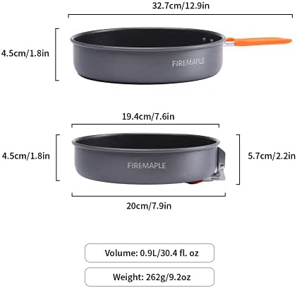Fire-Maple 7.6 Inch Camping Frying Pan Portable Nonstick Camping Skillet - Image 4