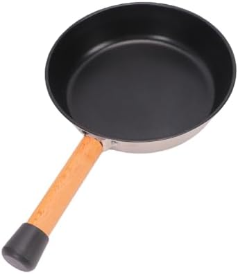Portable Outdoor Frying Pan Lightweight Stainless Steel Skillet for Camping Cooking 20 * 35.5cm (CW-14 Wooden Handle Frying Pan) - Image 4