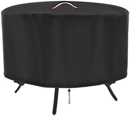 38 Inch Patio Table Cover, 38x28 in Outdoor Waterproof Round Table Cover by Agustone