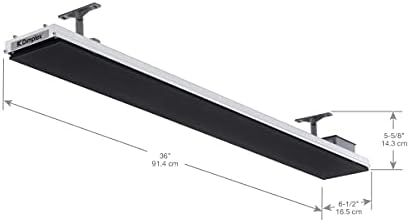 Dimplex DLW Wall/Ceiling Radiant Patio Heater - 1500W - Black, 120V - Image 4