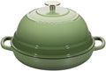 EDGING CASTING Enameled Cast Iron Dutch Oven Pot with Lid, Round Bread Oven for Homemade Sourdough Bread Baking, 6 Quart, Pistachio Green by EDGINGCOOKWARE