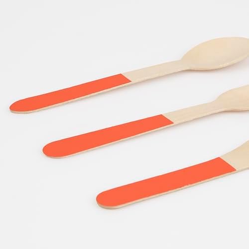 Meri Meri Wooden Cutlery Set (Pack of 24), Made from Birch Wood, Natural Colors, Stylish Disposable Cutlery Set, Perfect for Birthday Parties, Picnics & BBQs, For Adults & Kids - Image 3
