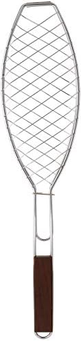 Outset QC70 Fish Grill Basket and Skillet with Rosewood Handle - Image 2