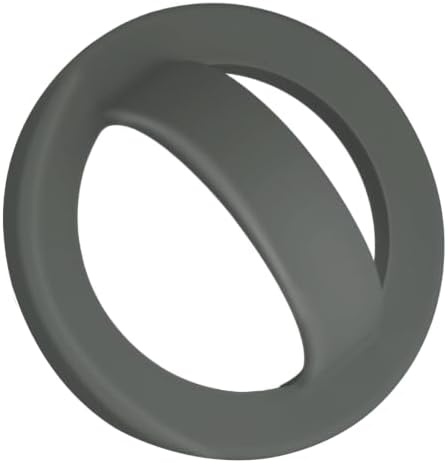 Magnetic Silicone Ring Grip Phone Holder, Rotating Finger Loop Ring Grip Holder, Soft and Portable, Strong Magnetic Attraction, Compatible with Magsafe Phone Case (Grey) by QxbBox