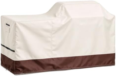 86 Inch Extra Large Grill Cover Island with Left/Right Grill Head 600D by UNARK