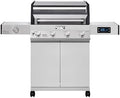 Monument Grills Denali Series, 4+1 Liquid Propane Gas Smart BBQ Grill, 4 Burners & 1 Side Burner, Denali 405 Stainless Steel with Smart technology, Knob Controls, Outdoor Use by MonumentGrills