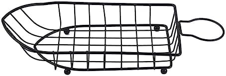 Boat-shaped Fruit Basket Iron Mesh Organizer for Vegetables Snacks by OHPHCALL