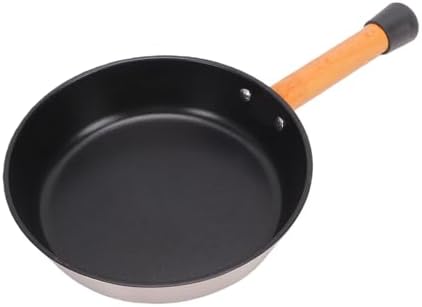 Outdoor Skillet Outdoor Frying Pan, Stainless Steel Camping Skillet Lightweight For Camping Cookware (CW-14 Wooden Handle Frying Pan) - Image 3
