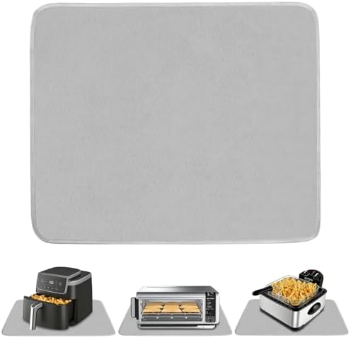 TOHONFOO Heat Resistant Mats for Countertop & Air Fryer, 14x12 in, Gray by TOHONFOO