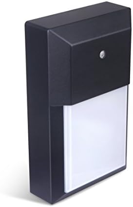 LIT-PaTH Outdoor Wall Light Fixture, Aluminum, LED 3000K, Black, 1 Pack by LIT-PaTH