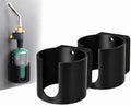 Magnetic 1LB Propane Tank Holder, Dual-Function Cylinder Mount Bracket Compatible with Coleman 1 lb Camping Gas Canisters, Wall or Grill Mount Storage Organizer for RV, Garage & BBQ (2-Pack) by Unknown