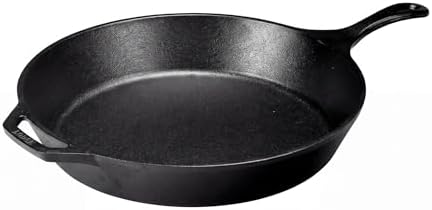 Lodge Pre-Seasoned Cast Iron Skillet, Easy-Grip Handle, 15 Inches - Image 3