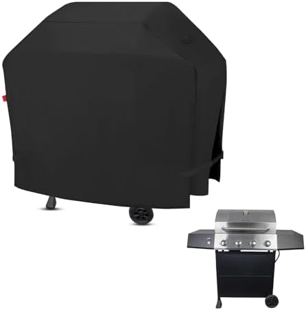 Outdoor Grill Cover Fits Cuisinart 4-Burner Gas Grill CGG-7400, Cover Geny Waterproof 600D Heavy Duty Barbecue Grill Covers, 48" L x 24" D x 45" H. by CoverGeny