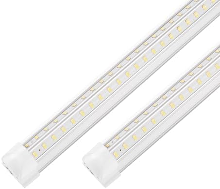 XLNYUUI Led Shop Lights,4FT LED Light 50W 6500K 7000LM Led Daylight,Garage Light Linkable Clear Cover Integrated V-Shape for Garage Warehouse Workbench Workshop(2-Pack) by XLNYUUI