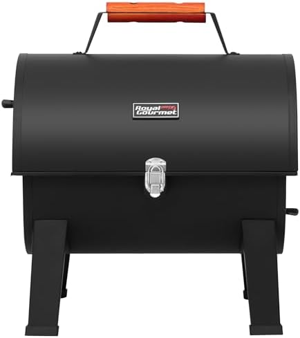 Royal Gourmet CC1619 Portable Charcoal Grill, Convertible Lid-to-Grill Zone by RoyalGourmetCorp