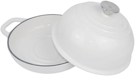 Dutch Oven for Bread Baking Bread Oven for Sourdough Bread Baking, Enameled Cast Iron Dutch Oven Pot with Lid 5 qt Cast Iron Bread Pan, White - Image 2