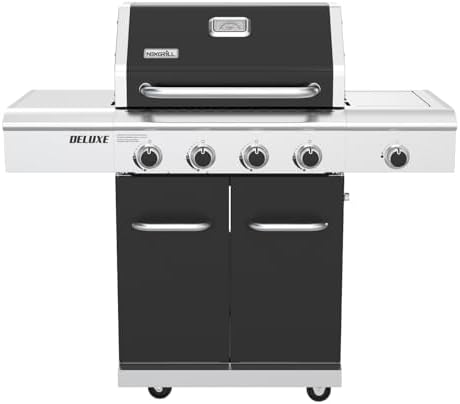 Nexgrill Dual Fuel 4-Burner Gas Grill, Side Burner and Griddle Insert by Nexgrill