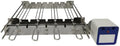 Tabletop Auto Flip Rotisserie Kit Universal Replacement Device for Rotating skewers Kebab Barbecue Grill (DS4) by ZENONEZRotisserieKit