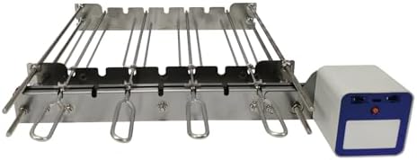 Tabletop Auto Flip Rotisserie Kit Universal Replacement Device for Rotating skewers Kebab Barbecue Grill (DS4) by ZENONEZRotisserieKit
