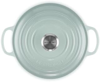 Le Creuset Enameled Cast Iron Round Dutch Oven, 4.5 qt., Sea Salt - Image 2