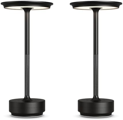 2 Pack Cordless Table Lamps Rechargeable, 5000mAh LED Table Light by FDIDC