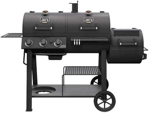 Oklahoma Joe's Canyon Combo Dual Fuel 3-Burner Propane Gas and Charcoal Smoker and Grill with 1031 sq. in. Cooking Area in Black by OklahomaJoes%C2%AE