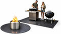 Fireproof Mat 2-Pack, Round Fire Pit & Rectangle Grill Mat, 3-Layer Heat Resistant Deck Protector, Waterproof, Anti-Slip, for Patio, Grass & Outdoor Use (60"×36" & Round 36") by AIZEUSS