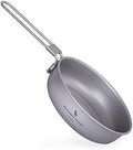 Boundless Voyage Titanium Frying Pan with Folding Handle Backpacking Pan by BoundlessVoyage