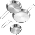 3Pcs Frying Pans Nonstick Skillets Cookware Outdoor Cooking Pans with Removable Handle for Camping, Hiking, Picnics Light Weight Camping Cookware Kitchen Utensils by Unknown