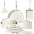 GiPP 17PCS Pots and Pans Set Nonstick Cookware Set with Detachable Handle by GiPP