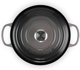 Le Creuset Enameled Cast Iron Round Dutch Oven, 9 qt., Oyster - Image 2