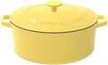 Cuisinart Chef's Classic Enameled Cast Iron Dutch Oven with Lid, Porcelain Enameled Interior, Oven Safe, Induction Compatible, 7-Quart, Round, Yellow by Cuisinart