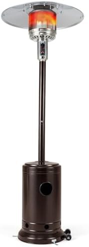 Tangkula 50,000 BTU Propane Patio Heater with Easy Ignition, Bronze by TANGKULA