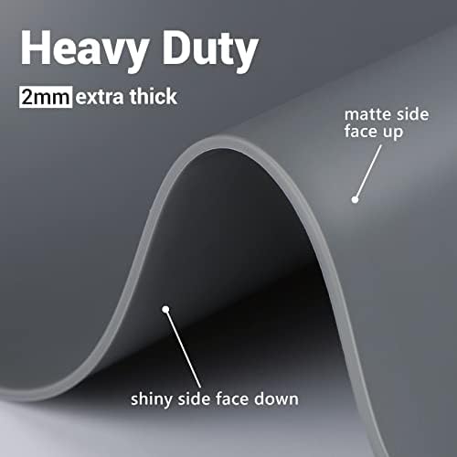 Ewen 27.6x19.5in 2mm Silicone Mats for Kitchen Counter, Thick Heat Resistant Silicone Baking Mat Placemat, Large Glass Top Stove Cover Countertop Protector Pad for Pastry Air Fryer Coffee Maker Art - Image 4