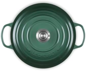 Le Creuset Enameled Cast Iron Round Dutch Oven, 5.5 qt., Artichaut/Crucible - Image 2