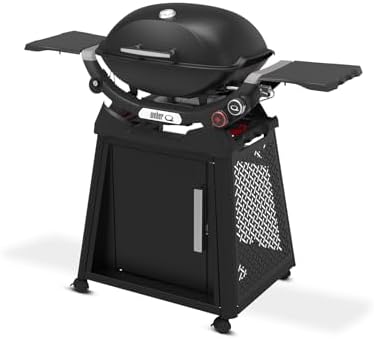 Weber Q 2800N+ Liquid Propane Grill with Stand, Midnight Black – Wide 250°–700°F Temp Range with Plus Burner for Searing, Low‑Temp Roasting & High-Dome Lid - Image 2