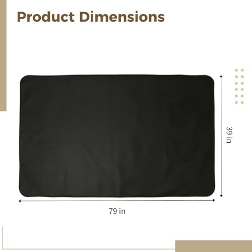 79 x 39 inches Under Grill Mats for Outdoor Grill | Double-Sided Fireproof | Waterproof | Oil-Proof | Easy to Clean | Indoor Fireplace/Fire Pit Mat | Quality BBQ Mat for Deck Patio Lawn - Image 5