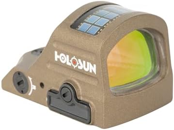 HOLOSUN 407C/507C-X2 Series, 2 MOA Dot, 32 MOA Circle Dot Options, 7075 Aluminum, Open, Solar, Shake Awake, RMR Footprint (Red or Green Reticle) (Black, Burnt Bronze) - Image 2