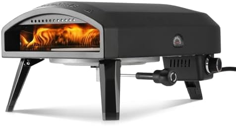 EchoSmile 12'' Gas Outdoor Pizza Oven, Propane Pizza Cooker 950°F, Black by EchoSmile