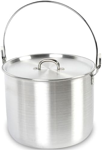 AceCamp Nested Pot Aluminum Lightweight Cooking Pot Set Outdoor Large Stock with lid and folding handle - 4L,8L,12L - Image 4