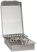 Bull Outdoor Products 60009 Natural Gas Single Side Burner, 15,000 BTU Cast Brass Burner, 304 Stainless Steel Drop-In Outdoor Kitchen Side Burner with Piezo Ignition by Unknown