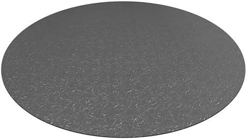 Rhino Hide Embossed Grill Guard Mat - Heat Resistant Outdoor Grill Floor Mat for Patio, Deck & Garage Surface Protection - Round, Gray (36" x 36") by RancoIndustriesInc