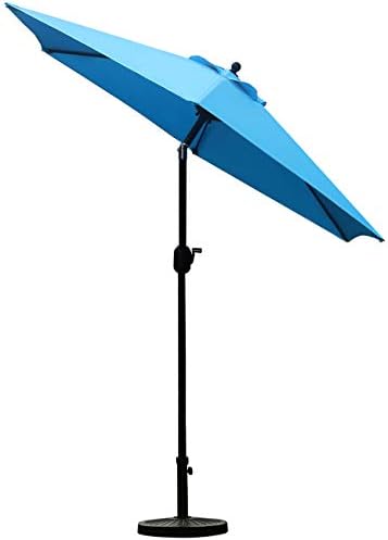 Sunnyglade 7.5' Patio Umbrella Outdoor Table Umbrella Tilt Crank Blue - Image 2