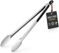 Grill Tongs, 17 Inch Extra Long Stainless Steel BBQ Tongs (17", 1PC) by DAILYKISN