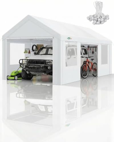 COBIZI Carport Canopy 12x20 Heavy Duty Portable Garage by COBIZI