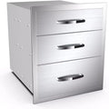Outdoor Kitchen Triple Drawers 18"W x 21"H x 23"D by YourFriends