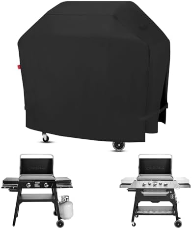 Outdoor Grill Cover Fits Cuisinart 28" Griddler and Broiler Combo CGG-9020 & 28" Griddle with Hood CGG-9748, Cover Geny Waterproof 600D Heavy Duty BBQ Griddle Covers, 54" L x 28" D x 39" H. by CoverGeny